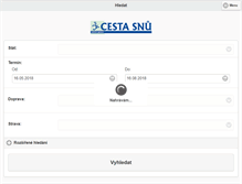 Tablet Screenshot of cestasnu.cz